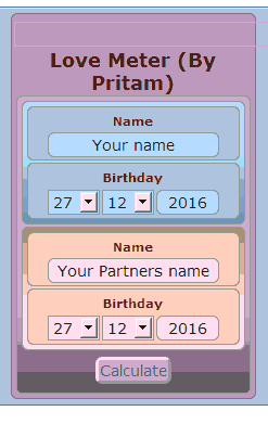 Love Meter (By PriTam)